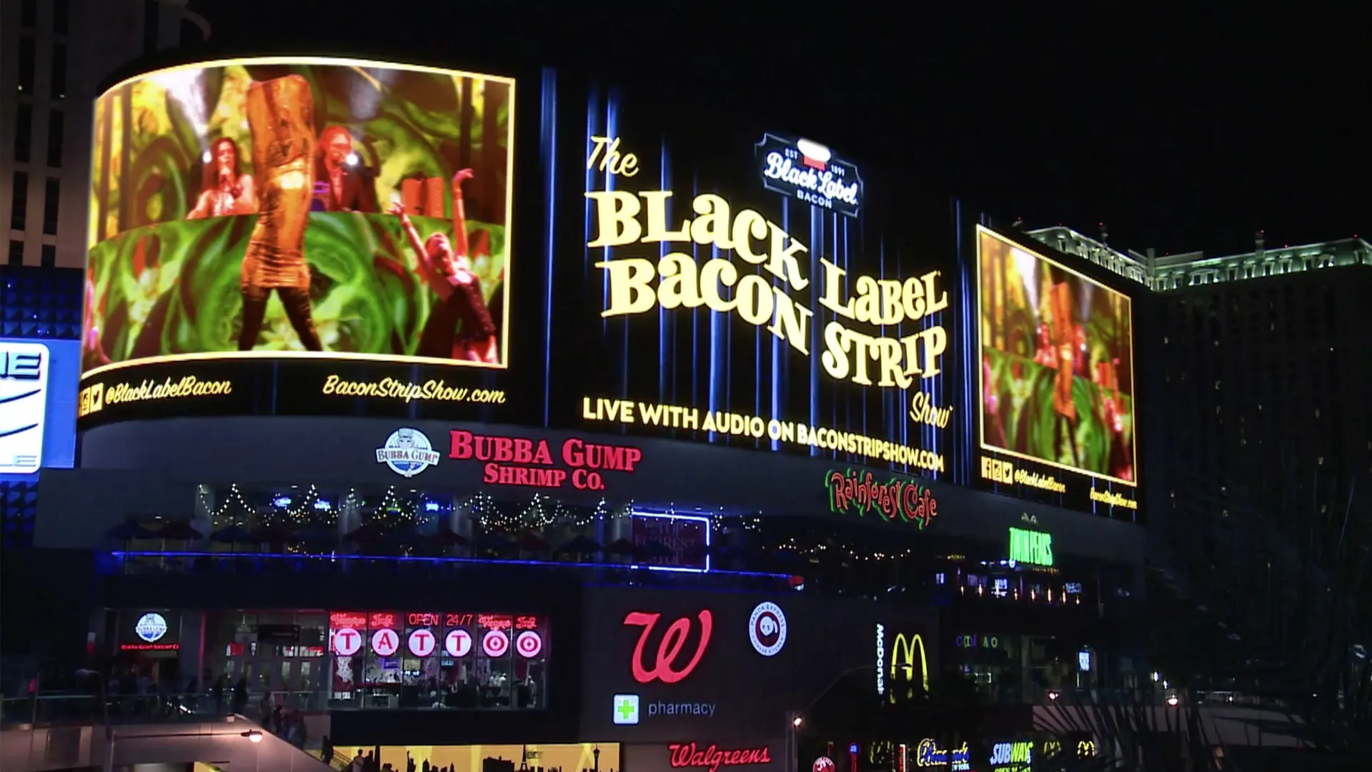 Black Label Bacon Strip Show