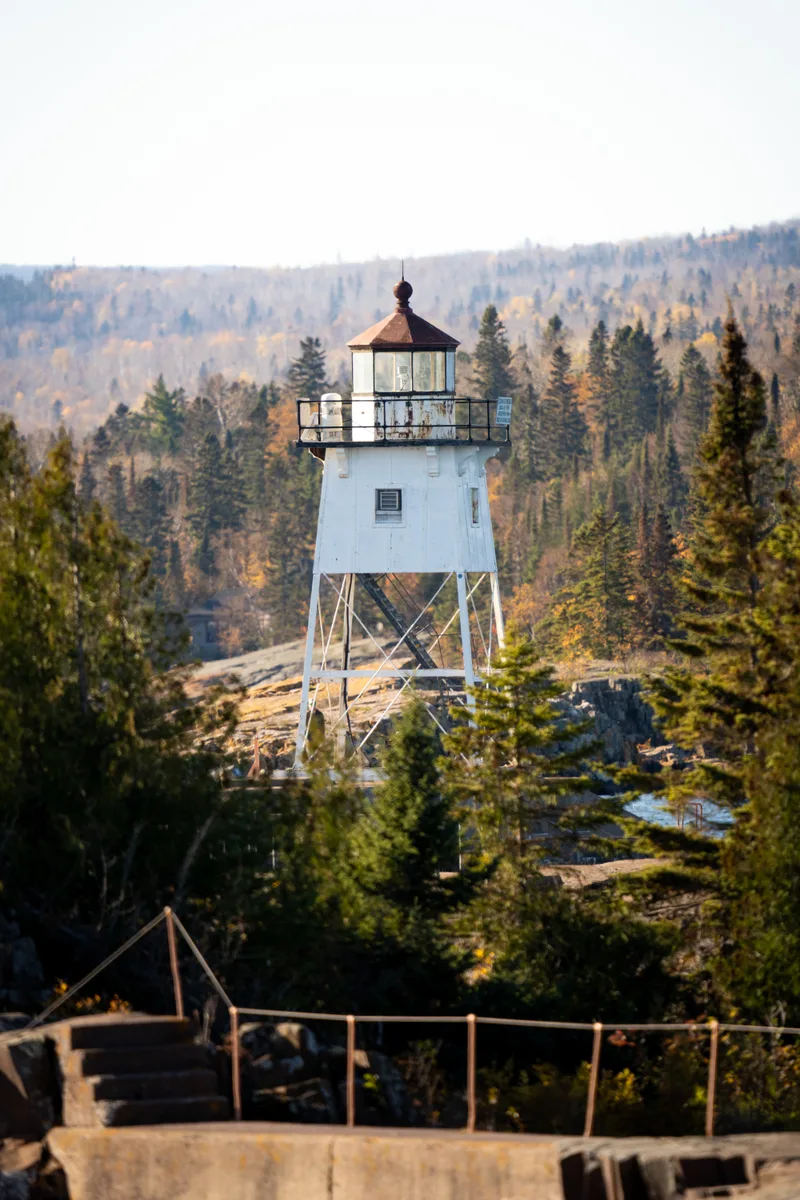 the lighthouse at grand marais minnesota